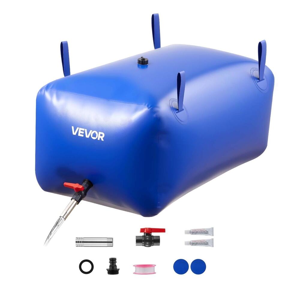 VEVOR 63.4 Gal Water Storage Bladder 240L Collapsible PVC Water Bag RV Camping